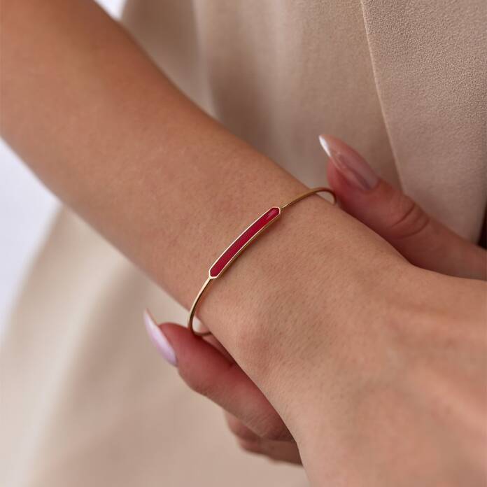 Kırmızı Mineli Tel Kelepçe - 1