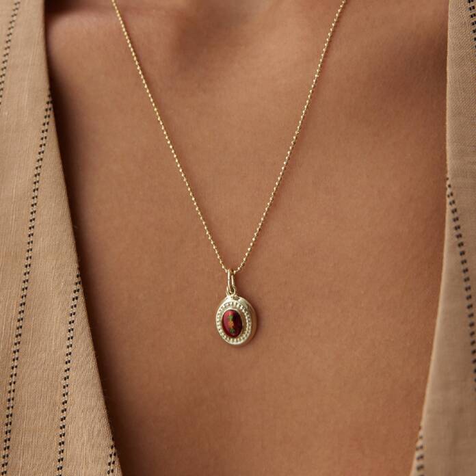 Kırmızı Payon Kolye - 1