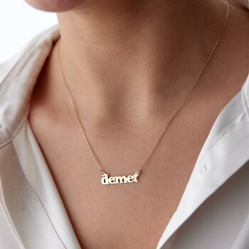 Kişiye Özel İsim Kolye - Özkonak