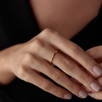 Kıvrımlı Band Yüzük - Rayna