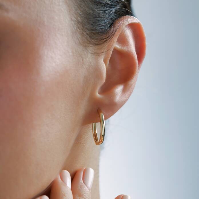 Klasik Large Bombe J Küpe - 2