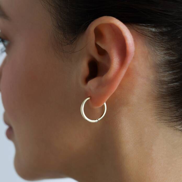 Klasik Medium Bombe J Küpe - 1