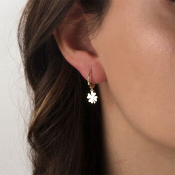 Klasik Yoncalı Halka Sallantılı Küpe - CNR