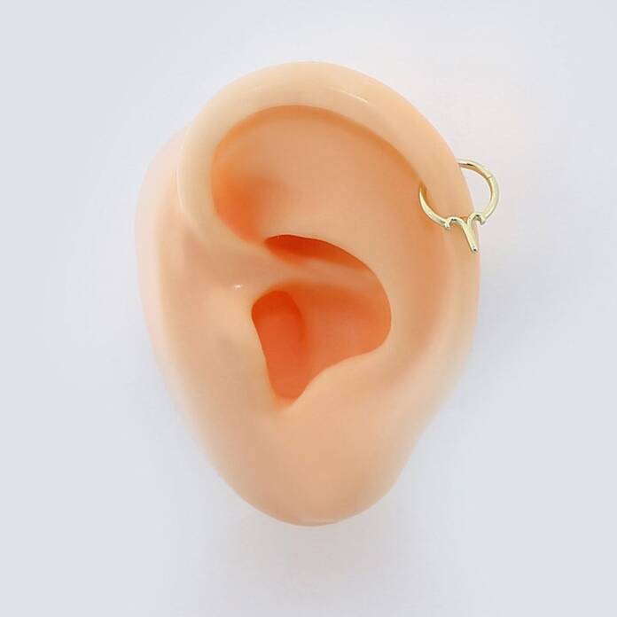 Koç Burcu Halka Helix Piercing - 2