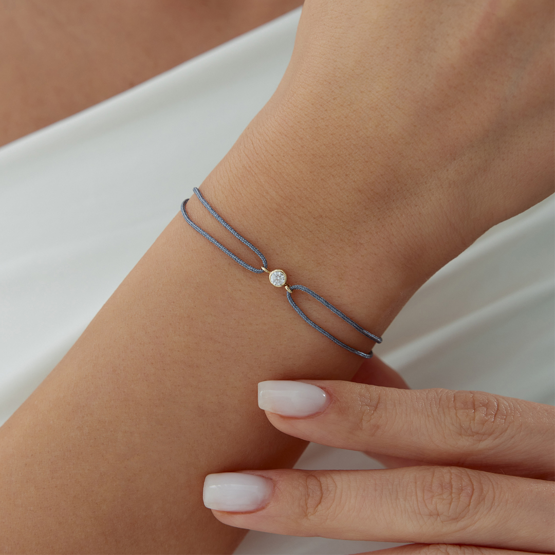 Koç Burcu White Topaz İpli Bileklik - 2