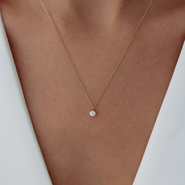 Koç Burcu White Topaz Kolye - Simoro