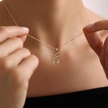 Köpek Silueti Kolye - Koçak