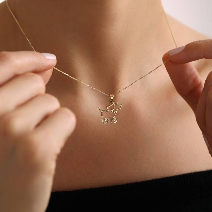 Köpek Silueti Kolye - 1