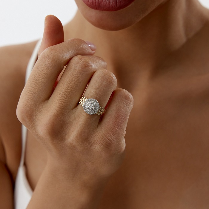 Kordon Trapez Yüzük - Cemart