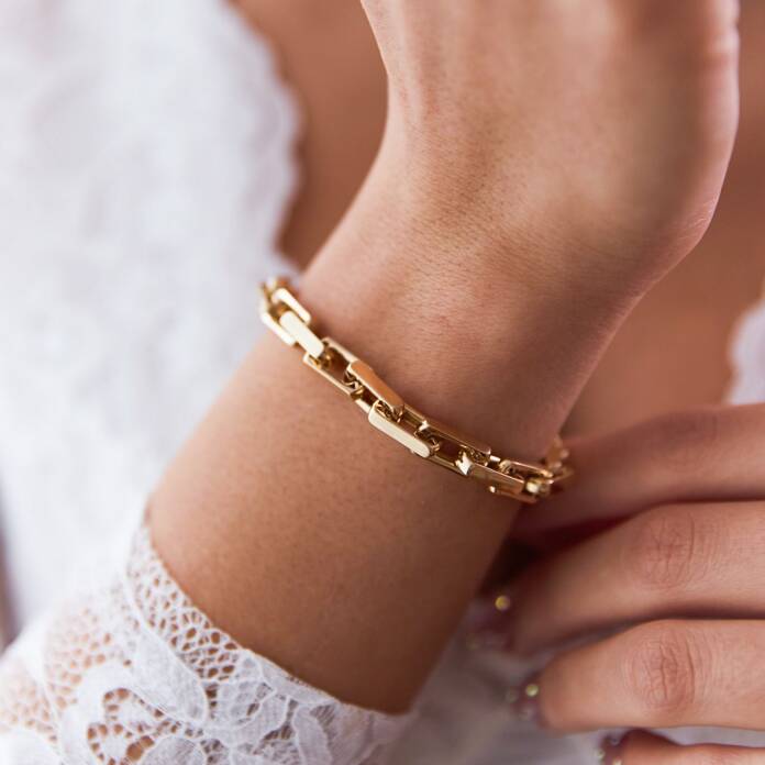 Köşeli Bold Ataç Bileklik - 1