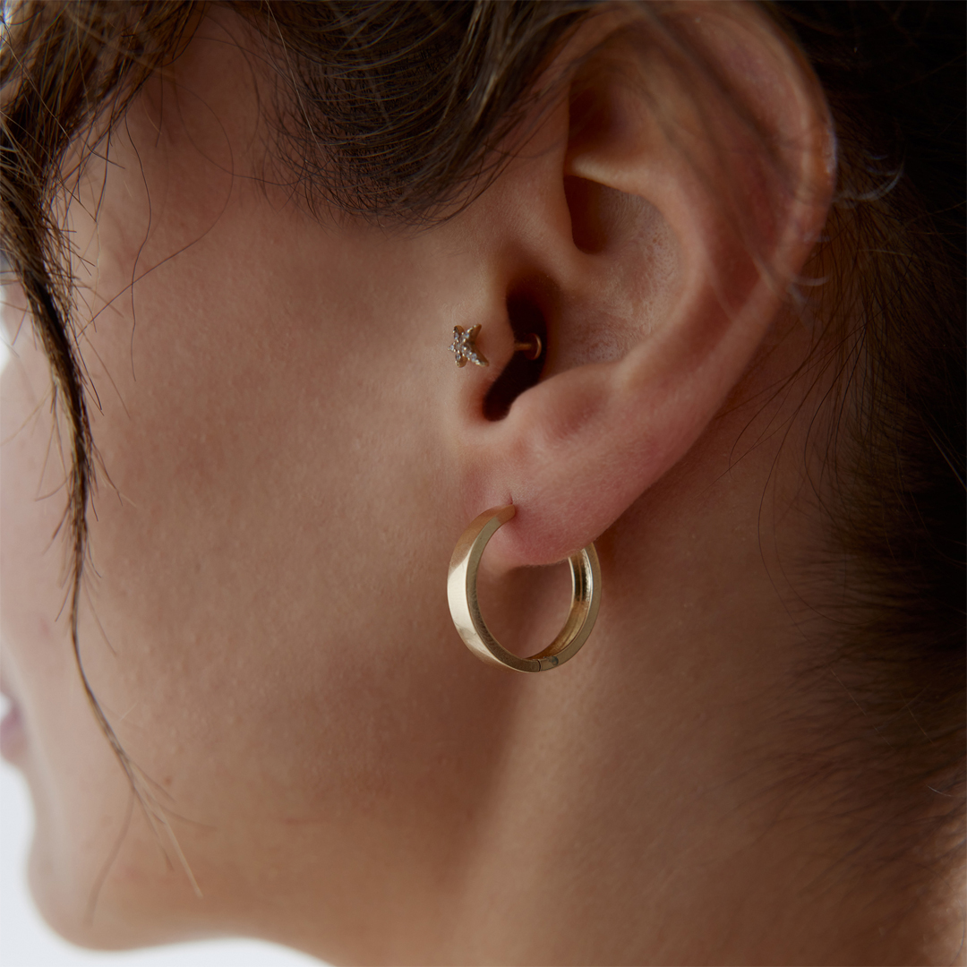 Köşeli Cylinder Küpe - 2