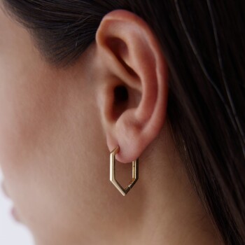 Köşeli Karo Küpe - 3