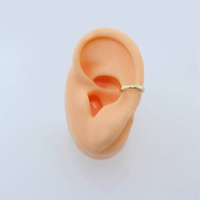Köşeli Sade Kıkırdak Earcuff - 2