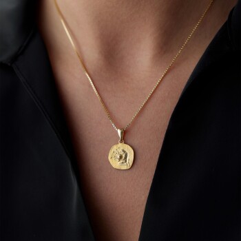 Kova Burcu Plaka Kolye - Koçak