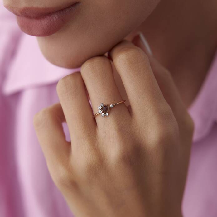 Koyu Opal Taşlı Yüzük - 1