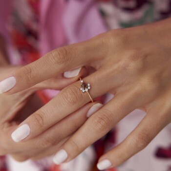 Koyu Opal Taşlı Yüzük - 2