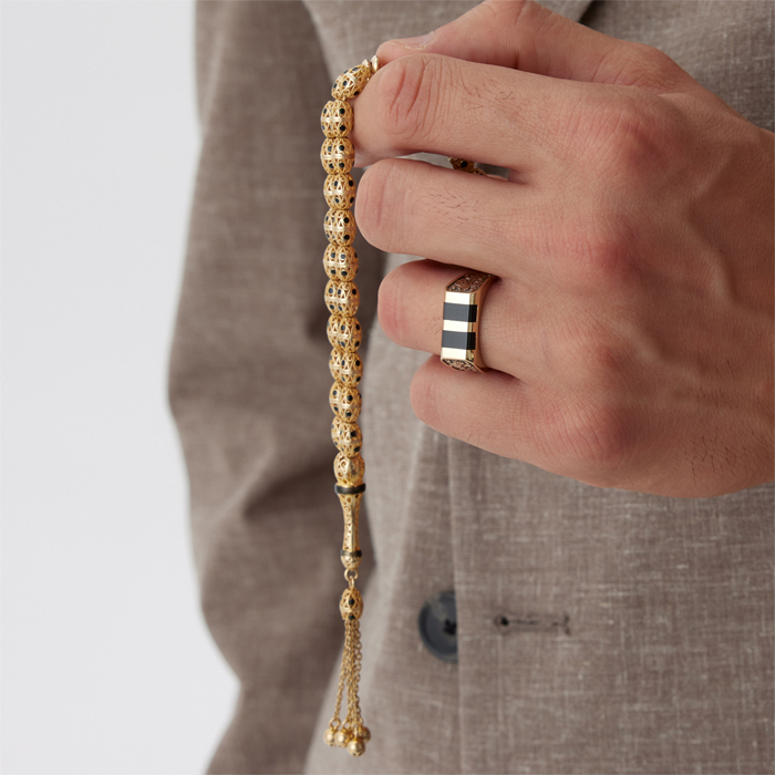 Kubbe Altın Tesbih - Özkonak (1)