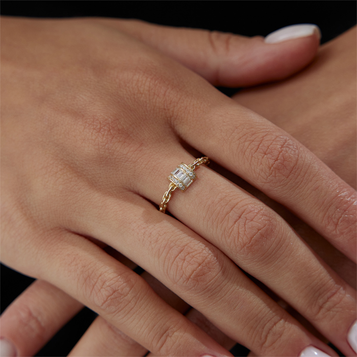 Kubbe Zincir Yüzük - Rayna (1)