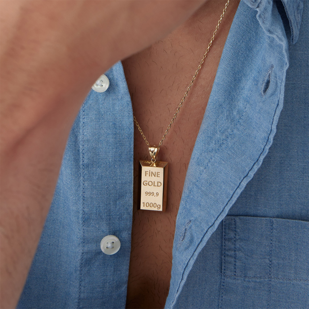 Külçe Erkek Kolye - 2