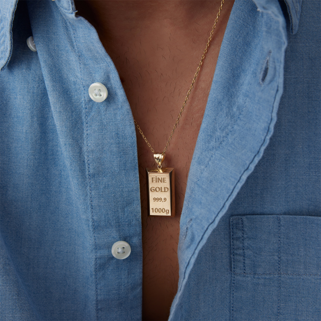 Külçe Erkek Kolye - 1