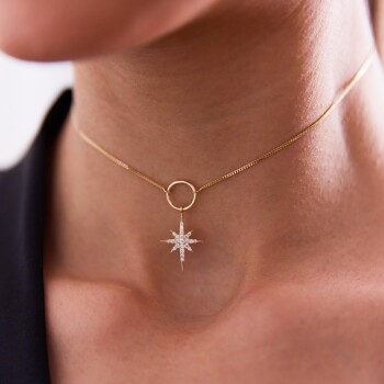 Kutup Yıldızı Choker Kolye - Rayna