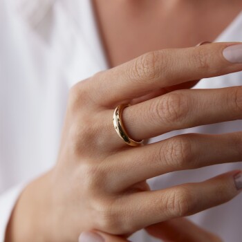 Kutup Yıldızı İşlemeli Yüzük - Rayna