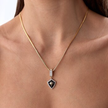 Kutup Yıldızı Kalkan Kolye - 2