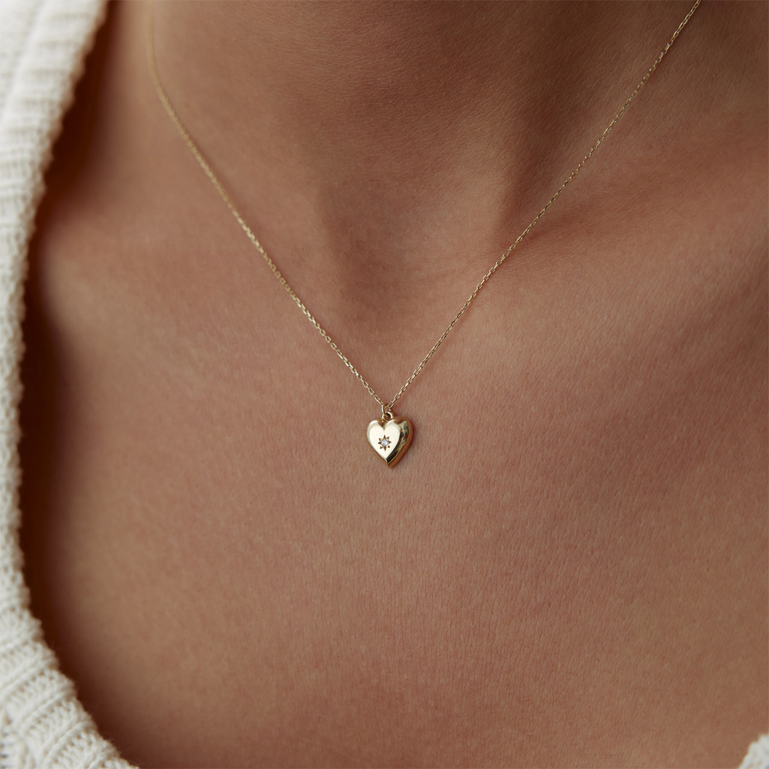 Kutup Yıldızı Kalp Kolye - 2