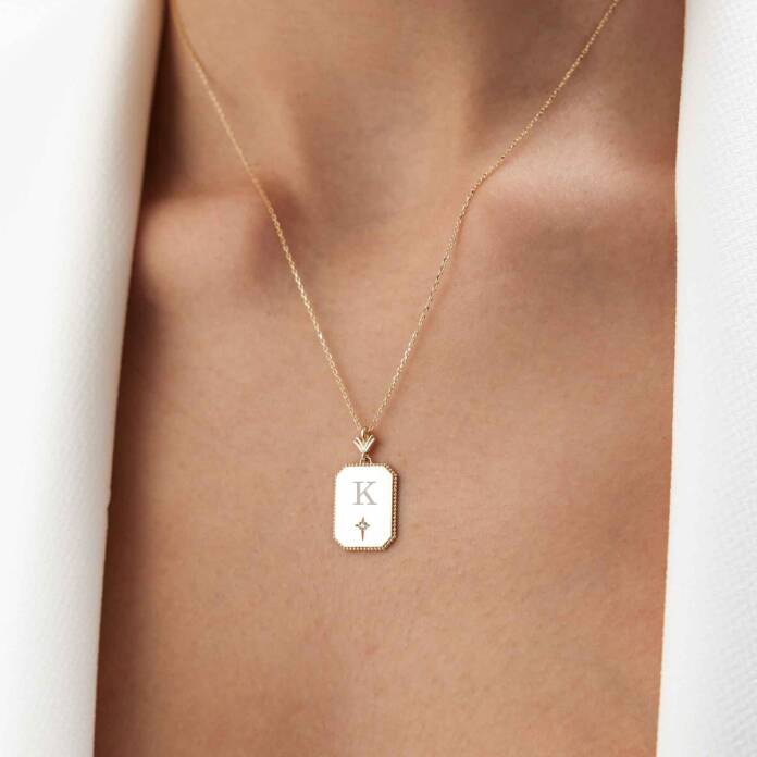 Kutup Yıldızı Plaka Kolye - 1