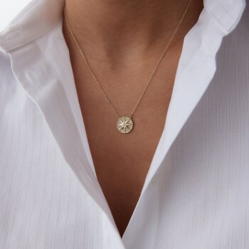 Kutup Yıldızı Taşlı Kolye - Rayna (1)