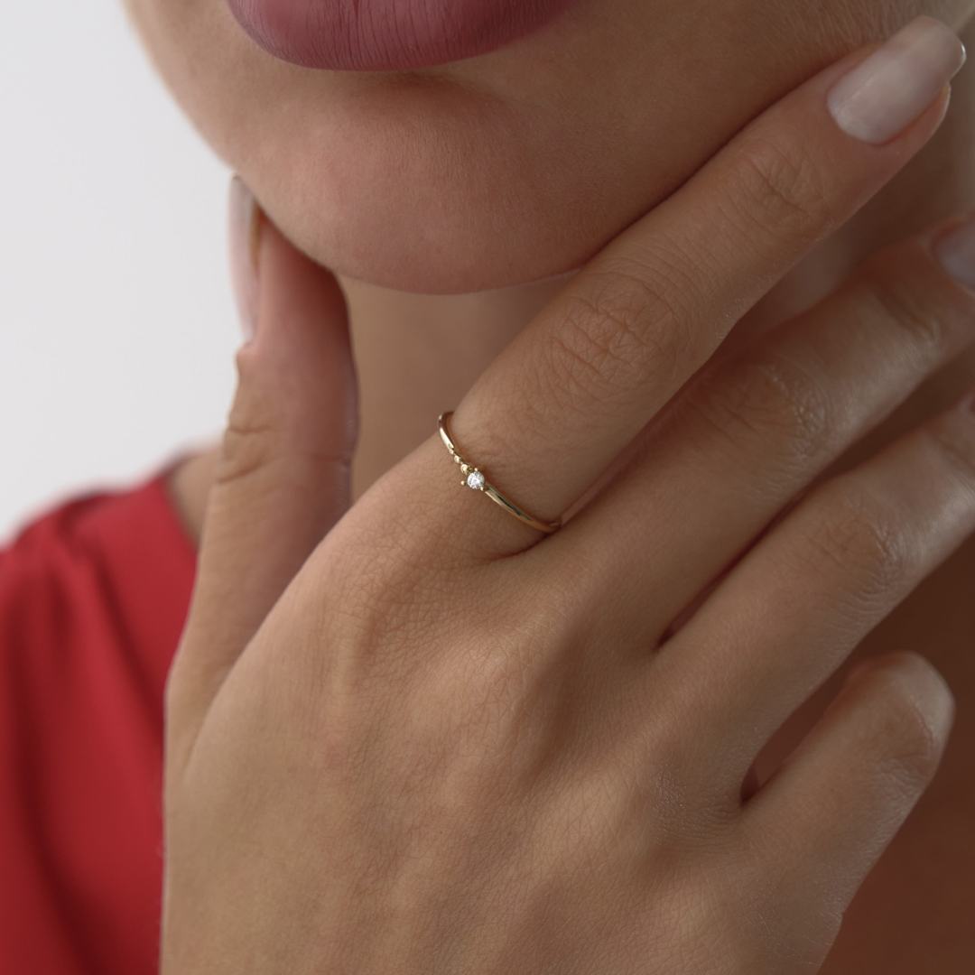 Kuyruklu Tektaş Yüzük - 2