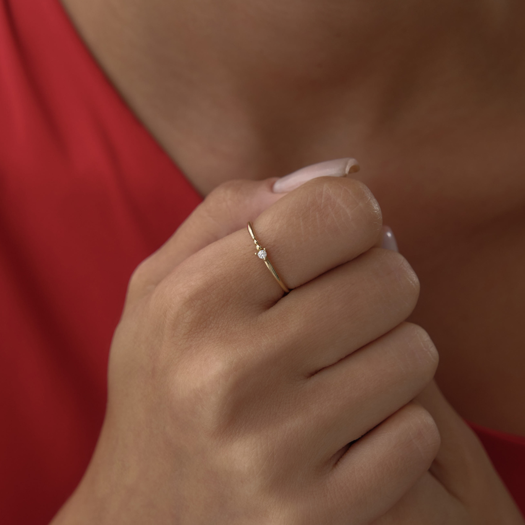 Kuyruklu Tektaş Yüzük - 3