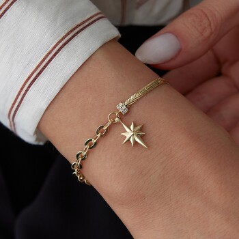 Kuzey Yıldızı Charm Bileklik - Koçak