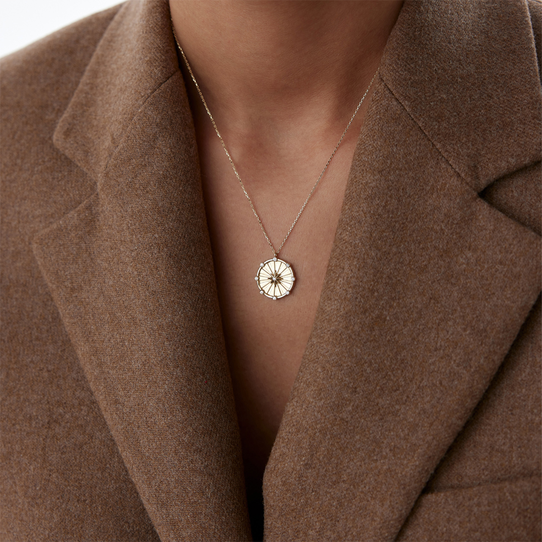 Kuzey Yıldızı Madalyon Kolye - 2