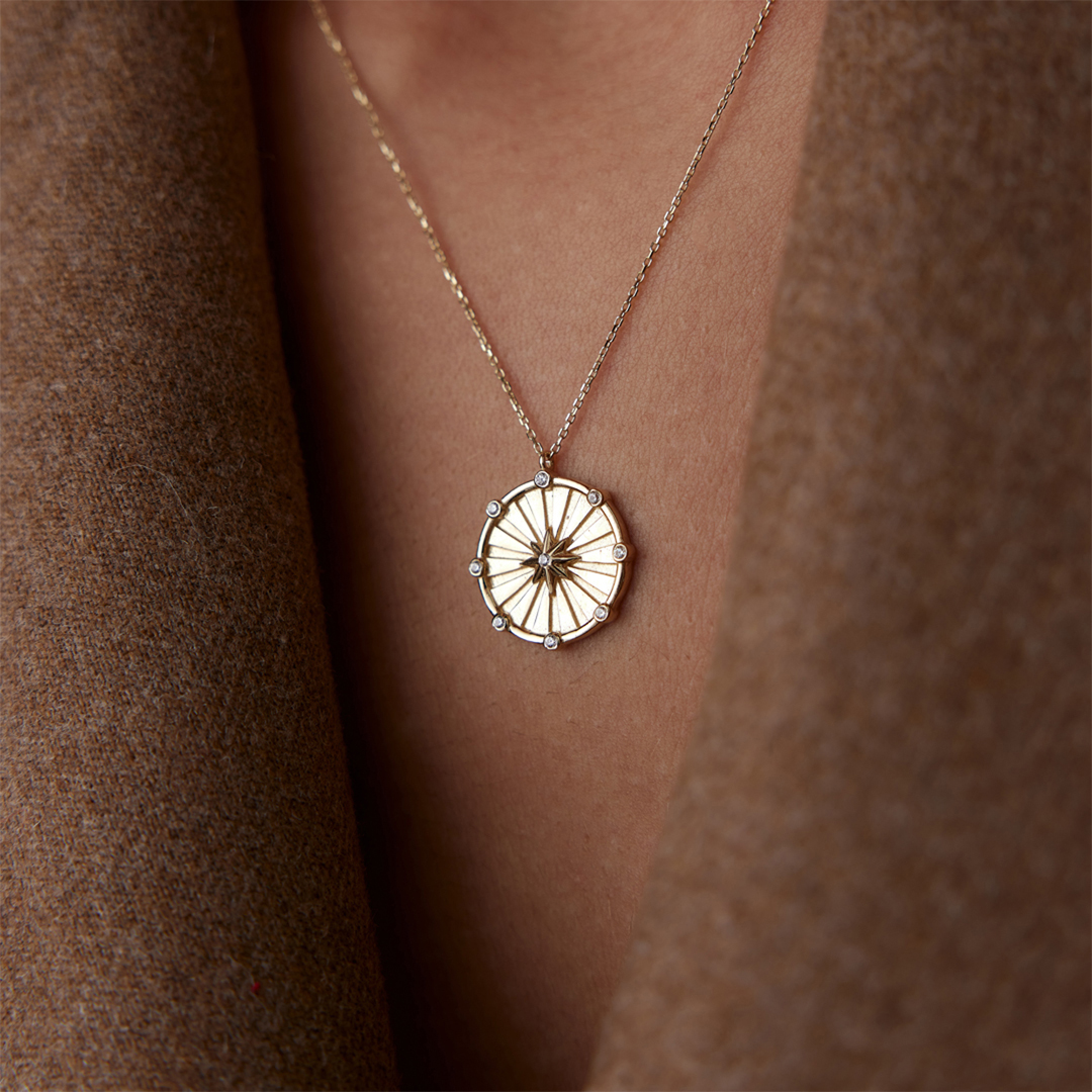 Kuzey Yıldızı Madalyon Kolye - 3