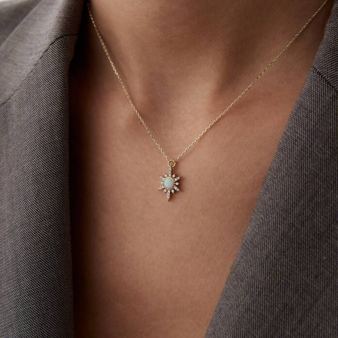 Kuzey Yıldızı Opal Kolye - 2