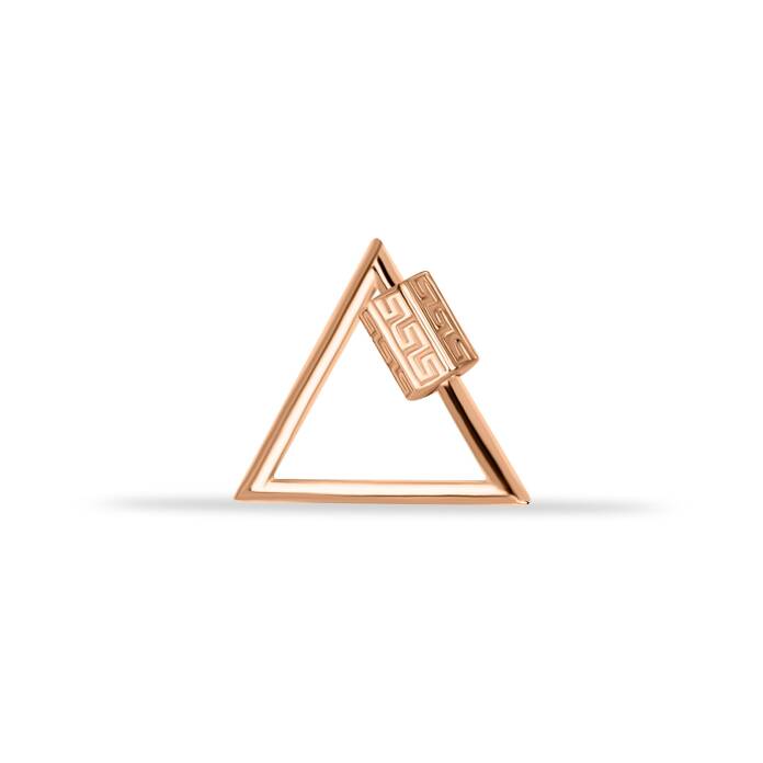 Labirent Motifli Üçgen Charm Kilidi - 1
