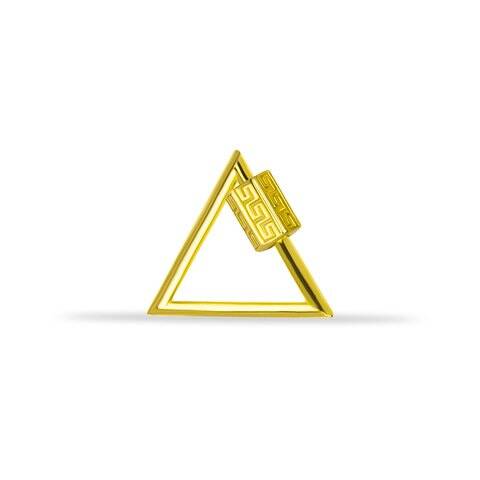 Labirent Motifli Üçgen Charm Kilidi - 2