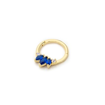 Lacivert Markizli Helix Piercing - Alen