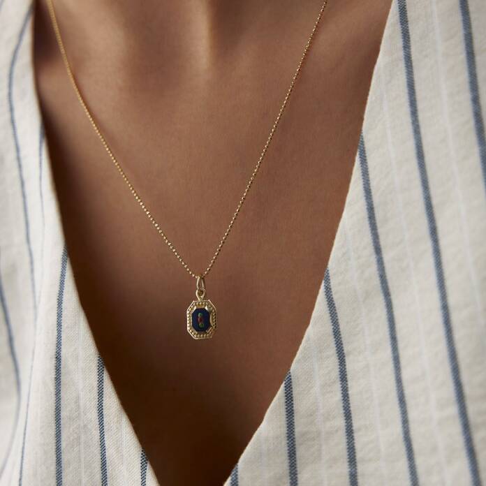 Lacivert Payon Kolye - 1