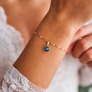 Lapis Göz Boomerang Bileklik - Özçelik