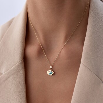 Large Fortuna Nemo Balık Kolye - Tuana