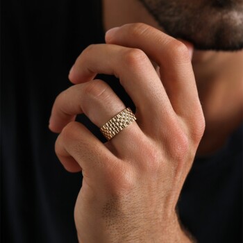 Large Kordon Erkek Yüzük - Özer (1)