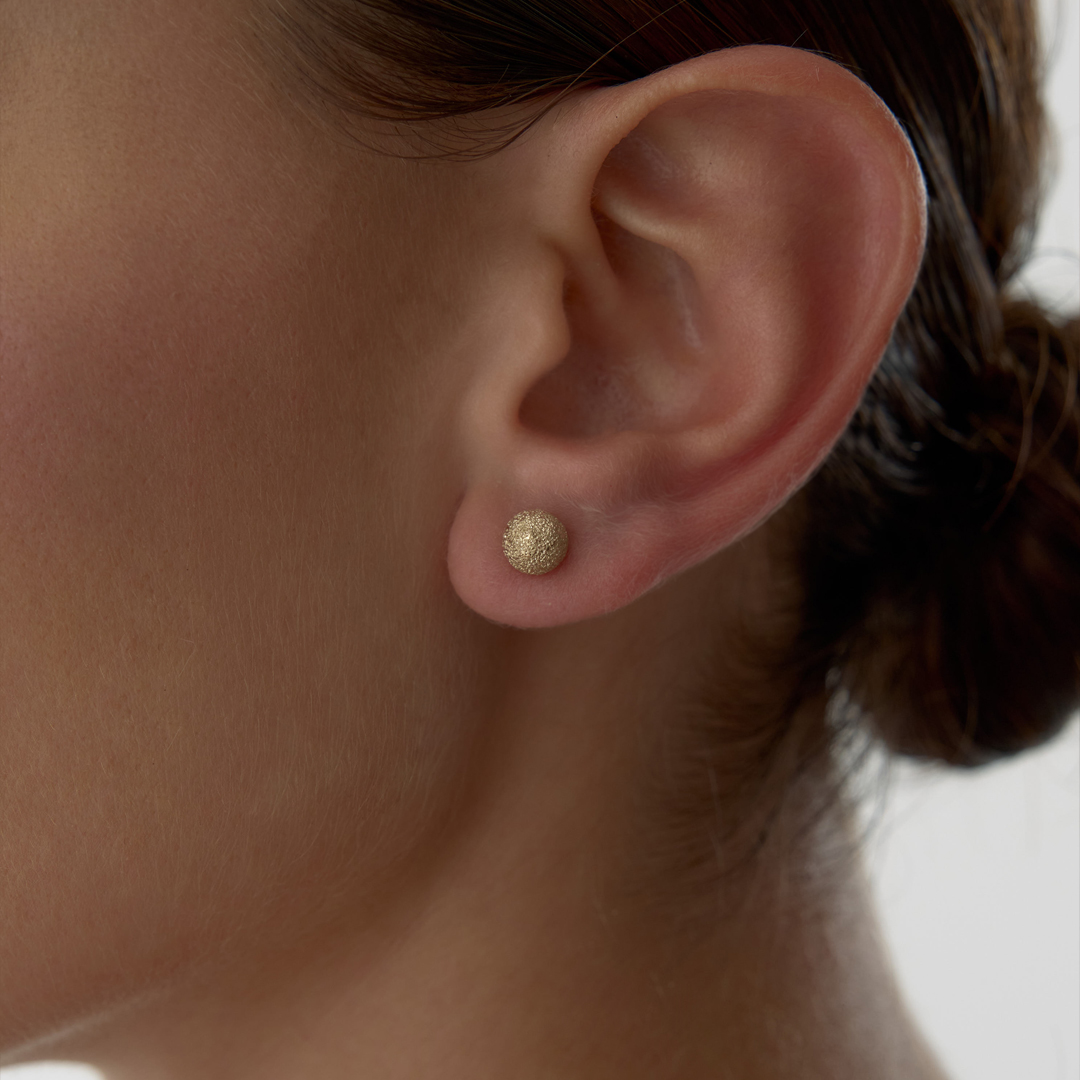 Large Shine Dot Küpe - 1