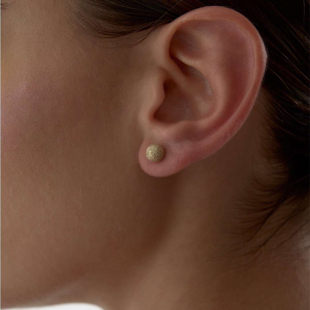 Large Shine Dot Küpe - 2