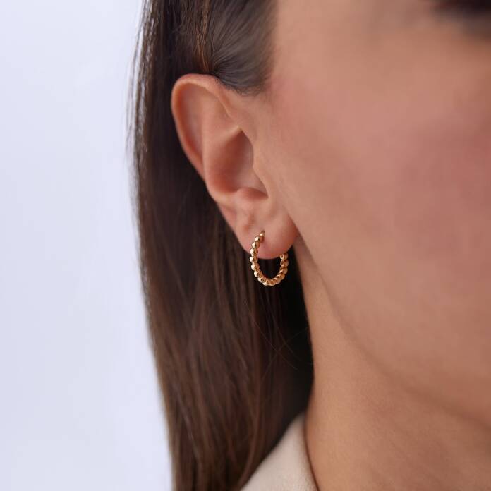 Large Tamtur Ball Küpe - 1