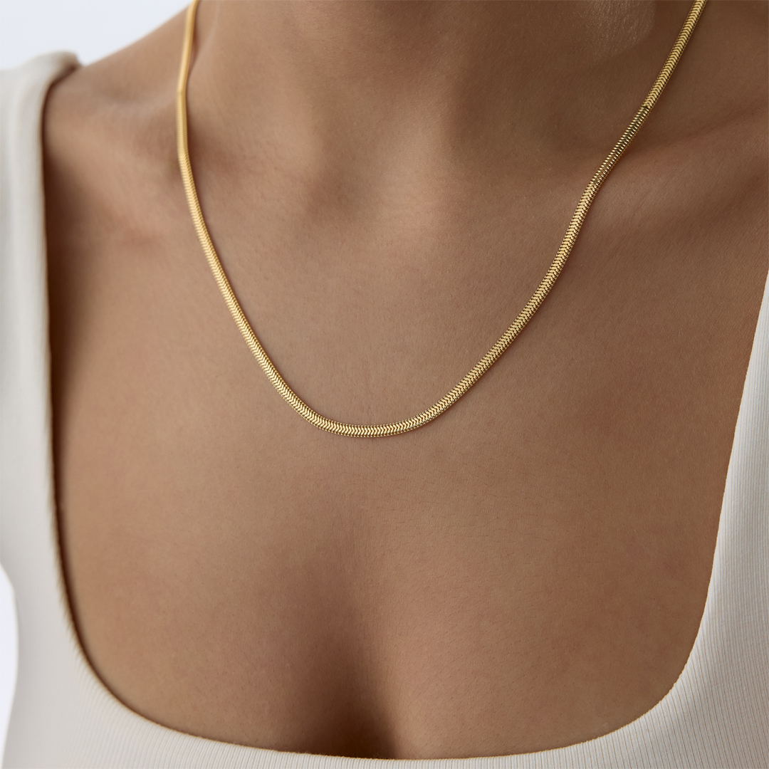 Large Zurelia Balık Sırtı Zincir - 1