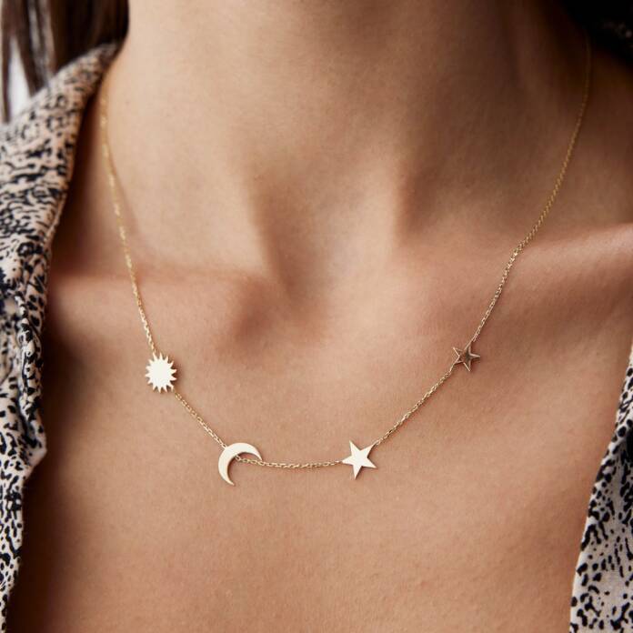 Lazer Kesim Şans Kolyesi - 1