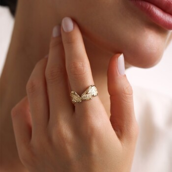 Leaf Kabartma Yüzük - RİTİM