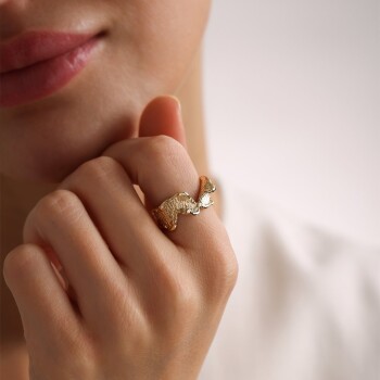 Leaf Kabartma Yüzük - RİTİM (1)